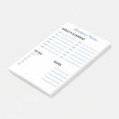 Dagelijkse planning en uurplanning post-it® notes (Schuin)