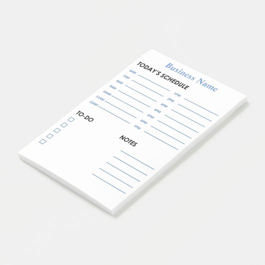 Dagelijkse planning en uurplanning post-it® notes (Schuin)