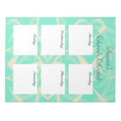 Dagelijkse planning van de schoolplanner blauwgroe notitieblok (Voorkant)