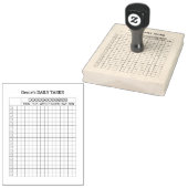 Dagelijkse planning van het Net van Taken Rubberstempel (Gestempeld)