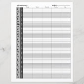 Dagelijkse planning voor benoeming | Grijs (Achterkant)