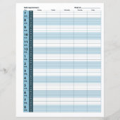 Dagelijkse planning voor benoeming | Klassiek blau (Voorkant)