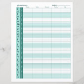 Dagelijkse planning voor benoeming | Munt Green (Voorkant)