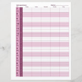 Dagelijkse planning voor benoeming | Roze (Voorkant)