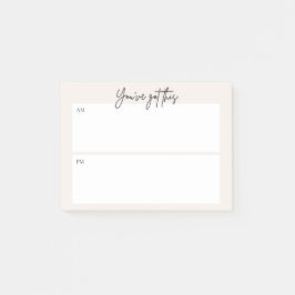 Dagelijkse plannings-Post-it-notitie – Minimaal on Post-it® Notes