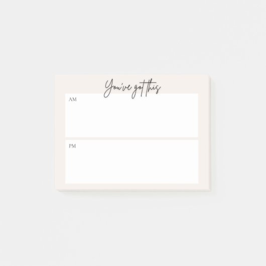 Dagelijkse plannings-Post-it-notitie – Minimaal on Post-it® Notes (Voorkant)