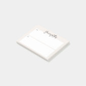 Dagelijkse plannings-Post-it-notitie – Minimaal on Post-it® Notes (Schuin)