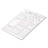 Dagelijkse planningsnotities voor de draairoze pla notitieblok (Schuin)