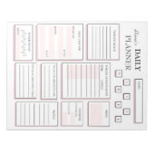 Dagelijkse planningsnotities voor de draairoze pla notitieblok (Voorkant)