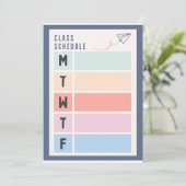 Dagelijkse planningsplanner van maandag tot en met kaart (Staand voorkant)