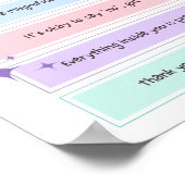 Dagelijkse positieve bevestiging poster (Hoek)