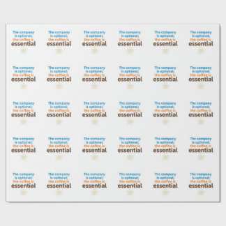 Dagelijkse Ritueel Sticker voor Koffieliefhebbers Cadeaupapier