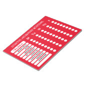 Dagelijkse Routine Checklist Notitieblok Aangepast (Schuin)