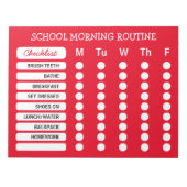 Dagelijkse Routine Checklist Notitieblok Aangepast (Voorkant)