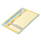 Dagelijkse Routine Checklist voor Kinderen Ochtend Notitieblok (Schuin)