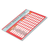 Dagelijkse Routine Checklist voor Kinderen Ochtend Notitieblok (Schuin)