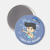 Dagelijkse routine voor kinderen - Jongen Magneet (Voorkant / Achterkant)