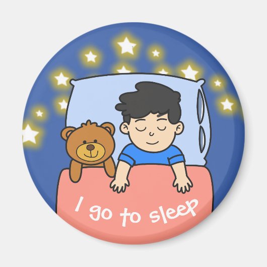 Dagelijkse routine voor kinderen - Jongen Magneet (Voorkant)