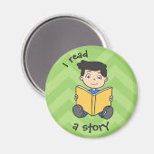 Dagelijkse routine voor kinderen - Jongen Magneet (Voorkant / Achterkant)