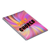 Dagelijkse routines: dagelijkse klusjes spiraal No Notitieboek (Rechterzijde)