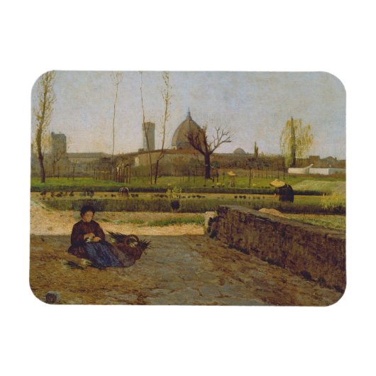 Dagelijkse scène, nabij Florence, c.1865 Magneet (Horizontaal)