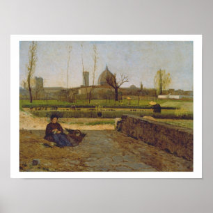 Dagelijkse scène, nabij Florence, c.1865 Poster