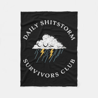 Dagelijkse shitstorm overlevers club grappig sarca fleece deken