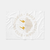 Dagelijkse shitstorm overlevingsclub Funny Sarcasm Fleece Deken (Voorkant (Horizontaal))