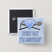 Dagelijkse Shovelin Blue Button (Voorkant /achterkant)
