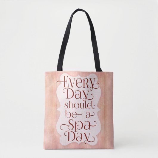 Dagelijkse Spa Dag Tote Bag (Voorkant)