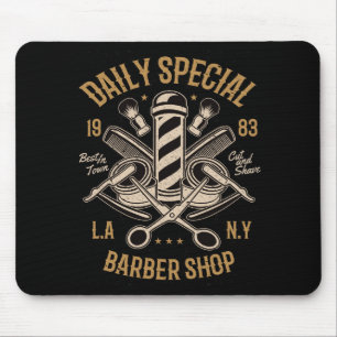 Dagelijkse speciale Barber Shop LA NY Cut and Shav Muismat