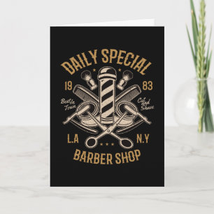 Dagelijkse speciale Barber-winkel Kaart