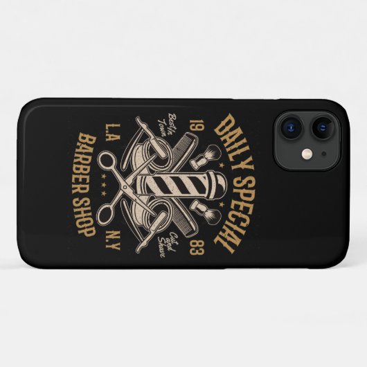 Dagelijkse speciale Barber-winkel knippen en slakk Case-Mate iPhone Case (Achterkant (horizontaal))