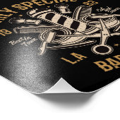 Dagelijkse speciale Barber-winkel knippen en slakk Foto Afdruk (Hoek)