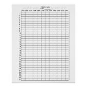 Dagelijkse stappen Logboeken voor maanden van het  Perfect Poster (Voorkant)