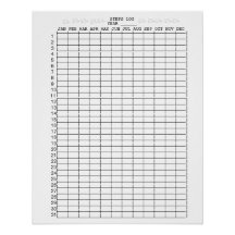 Dagelijkse stappen Logboeken voor maanden van het 