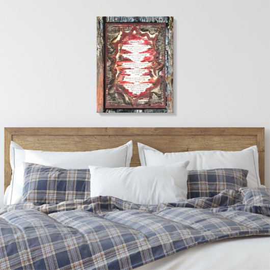 Dagelijkse stemmen canvas afdruk (Insitu (Slaapkamer))