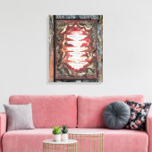 Dagelijkse stemmen canvas afdruk (Insitu (Woonkamer))