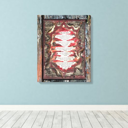 Dagelijkse stemmen canvas afdruk (Insitu (Houten vloer))