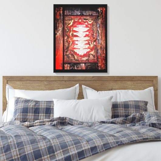 Dagelijkse stemmen canvas afdruk (Insitu (Slaapkamer))