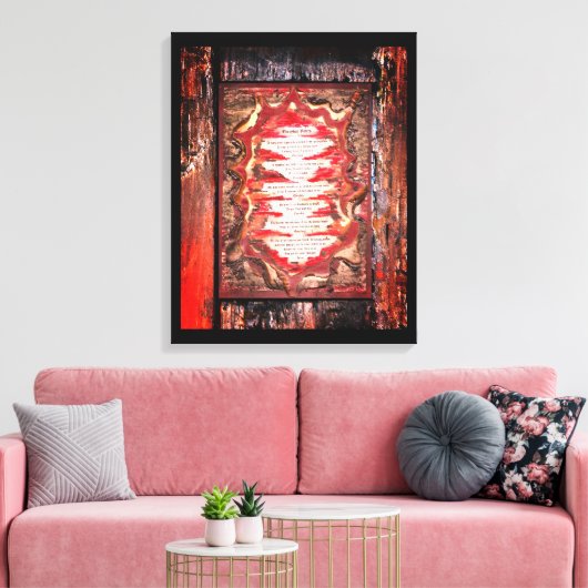 Dagelijkse stemmen canvas afdruk (Insitu (Woonkamer))