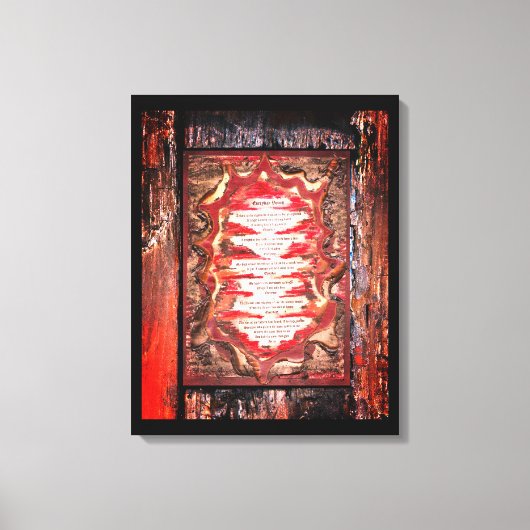 Dagelijkse stemmen canvas afdruk (Voorkant)