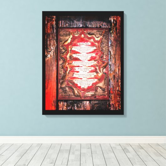 Dagelijkse stemmen canvas afdruk (Insitu (Houten vloer))