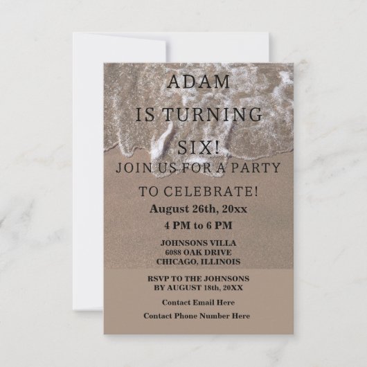 Dagelijkse strand Nautical Custom Trendy Cool Kaart (Voorkant)