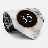 Dagelijkse Stropdas Gift Marble Design Persoonlijk (Opgerold)