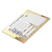 Dagelijkse taaktijdrecordnotitieblok activiteitenl notitieblok (Schuin)