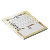 Dagelijkse taaktijdrecordnotitieblok activiteitenl notitieblok (Schuin)