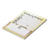 Dagelijkse taaktijdrecordnotitieblok activiteitenl notitieblok (Linkerzijde)