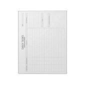 Dagelijkse Taken Nota Pad Notitieblok (Linkerzijde)