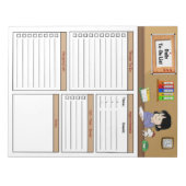 dagelijkse takenlijst notitieblok (Voorkant)